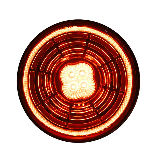 4" ROUND CHASM LIGHT, AMBER