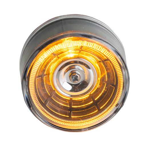 2" ROUND CHASM LIGHT, CLEAR AMBER