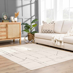 Size: 5'3" x 7' Rectangle - Keats Black & White Area Rug - Clearance D287-SFEBKEATSA1-05030700 Size: 5'3" x 7' Rectangle - Keats Black & White Area Rug - Clearance D287-SFEBKEATSA1-05030700