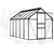 vidaXL Greenhouse Anthracite, Transparent Aluminum, Polycarbonate A949-48211 vidaXL Greenhouse Anthracite, Transparent Aluminum, Polycarbonate A949-48211