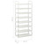 vidaXL Shoe Rack Silver Metal, non-woven fabric (100% polyester), plastic A949-330043 vidaXL Shoe Rack Silver Metal, non-woven fabric (100% polyester), plastic A949-330043