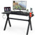 Ergonomic Gaming Desk with Mousepad and Cup Headphone Holder B593-HW66316 Ergonomic Gaming Desk with Mousepad and Cup Headphone Holder B593-HW66316