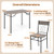 5-Piece Dining Table Set for 4 with Kitchen Table and 4 Dining Chairs-Gray - Color: Gray D681-KC56978GR 5-Piece Dining Table Set for 4 with Kitchen Table and 4 Dining Chairs-Gray - Color: Gray D681-KC56978GR