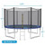 8/10/12/14/15/16 Feet Outdoor Trampoline Bounce Combo with Safety Closure Net Ladder-12 ft - Color: D681-TW10040+ 8/10/12/14/15/16 Feet Outdoor Trampoline Bounce Combo with Safety Closure Net Ladder-12 ft - Color: D681-TW10040+