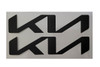 Black Vinyl Kia Logo Cover
