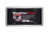 WeatherTech Clear License Plate Frame Black and Chrome
