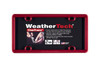 WeatherTech Clear License Plate Frame Red
