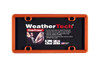 WeatherTech Clear License Plate Frame Orange