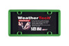 WeatherTech Clear License Plate Frame Light Green