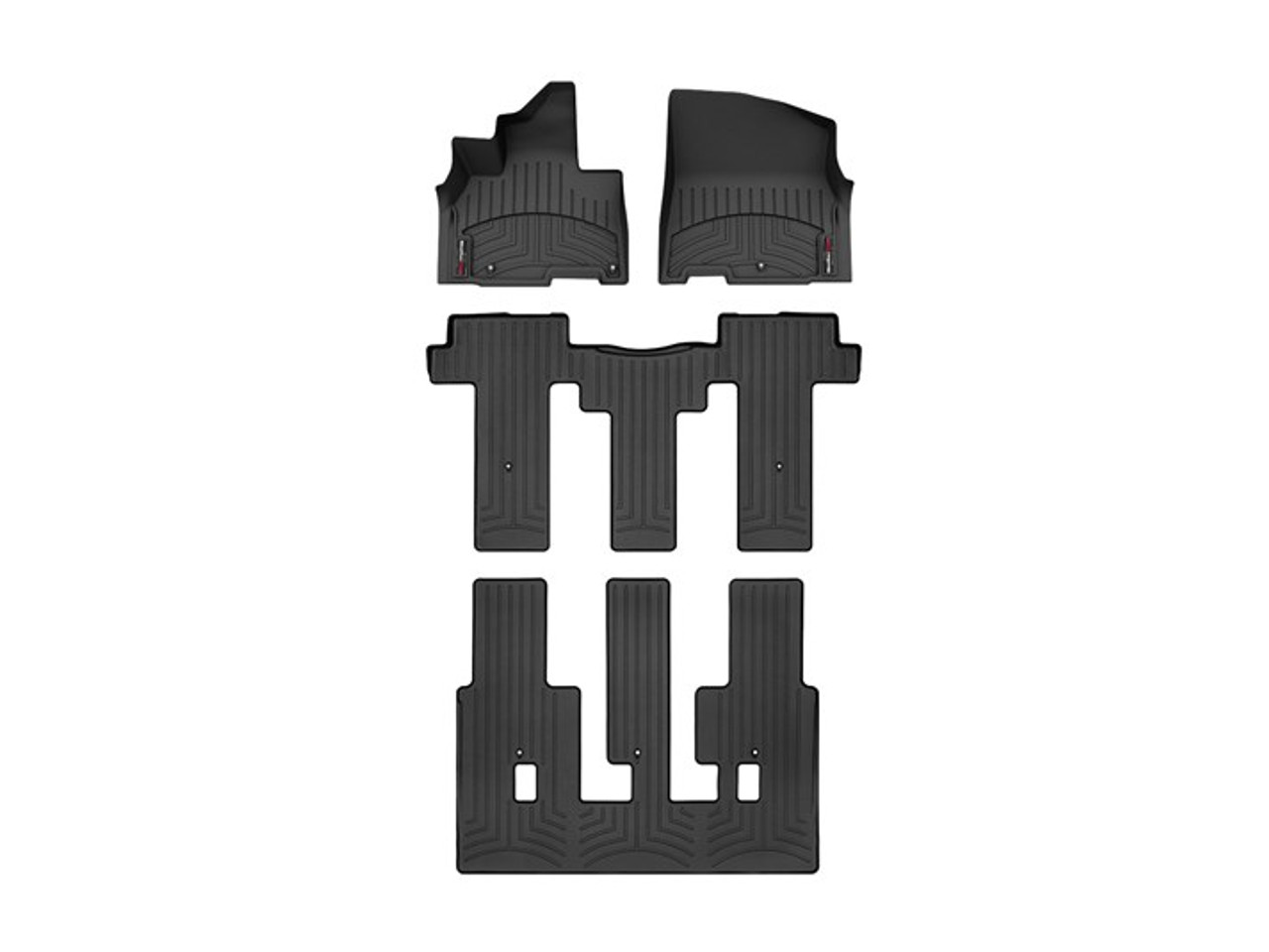 2022-2026 Kia Carnival WeatherTech FloorLiners - Complete 8p Set (Actual Image) 2022-2026 Kia Carnival WeatherTech FloorLiners - Complete 8p Set (Actual Image)