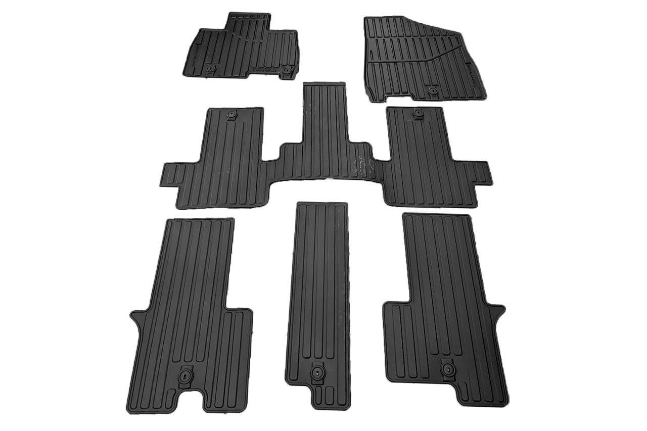 2022-2027 Kia Carnival All Weather Floor Mats (8 passenger shown)