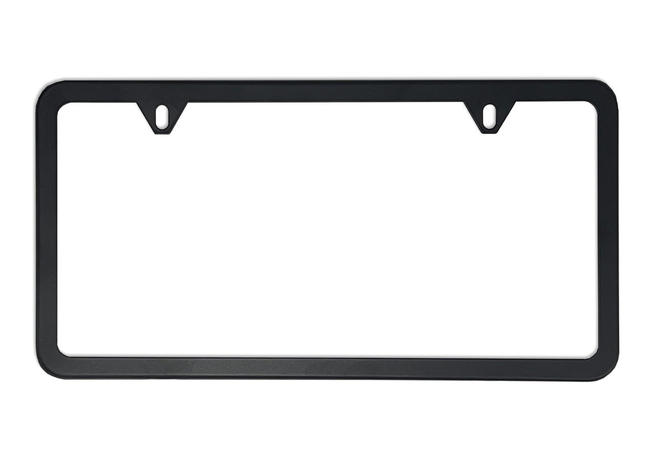 Black Stainless Steel License Plate Frame
