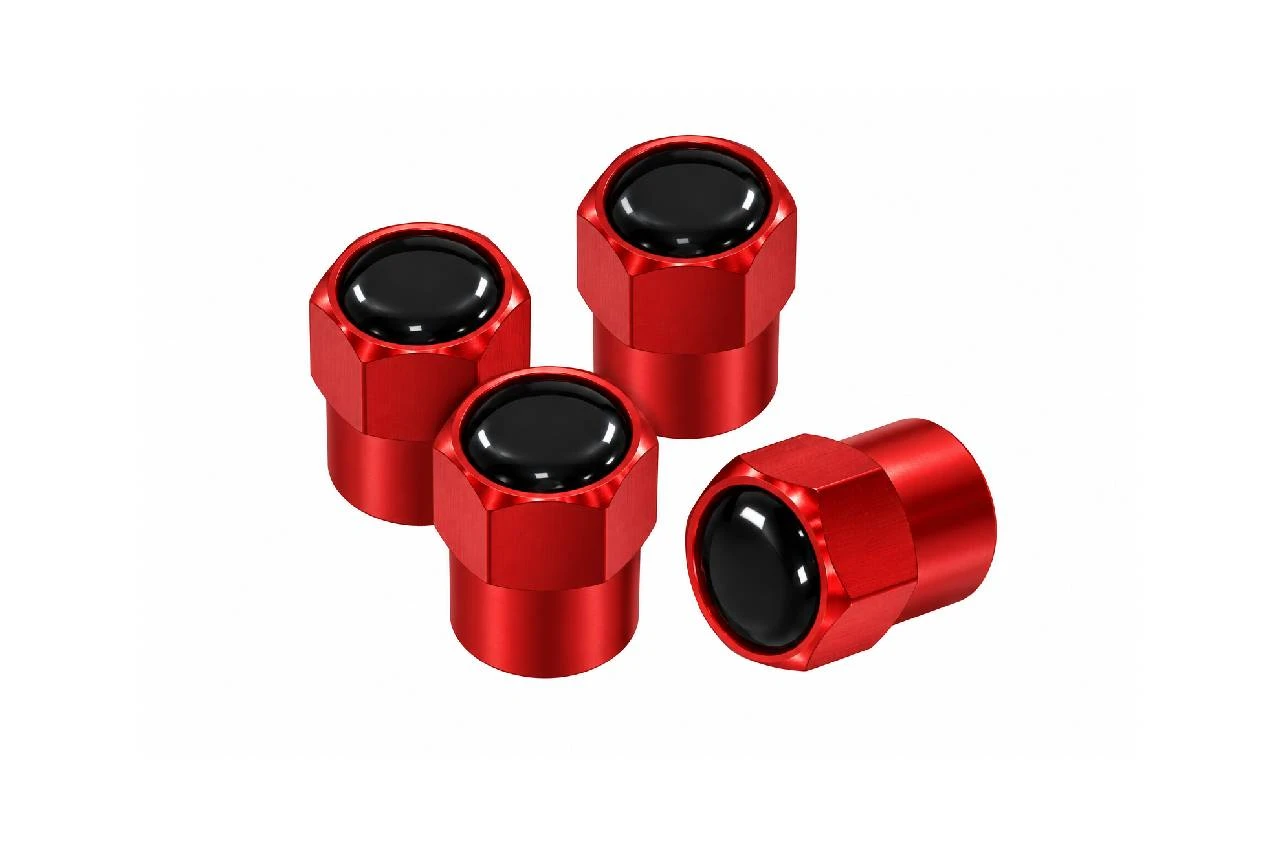 Red New Logo Kia Valve Stem Caps