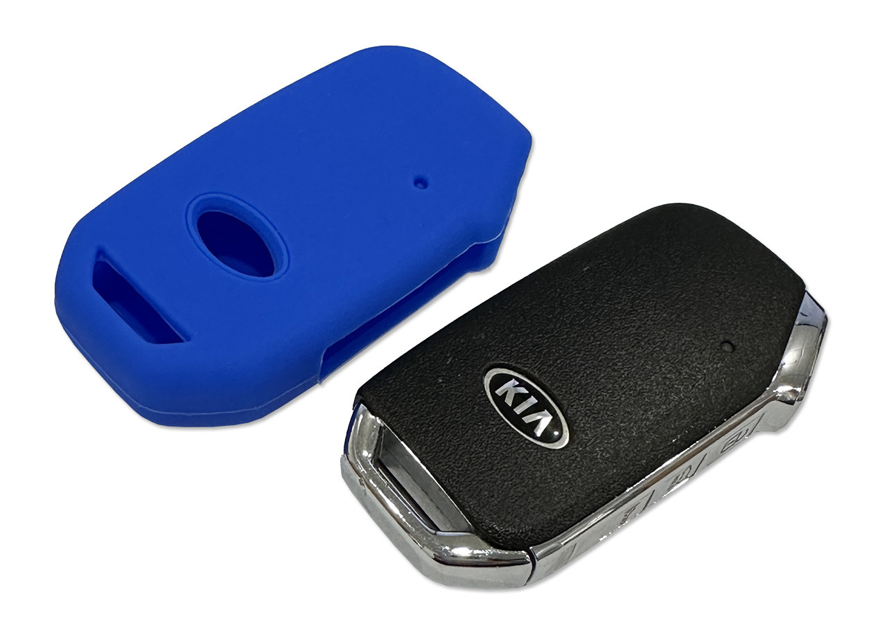 Kia Silicone Smart Key Oval Blue