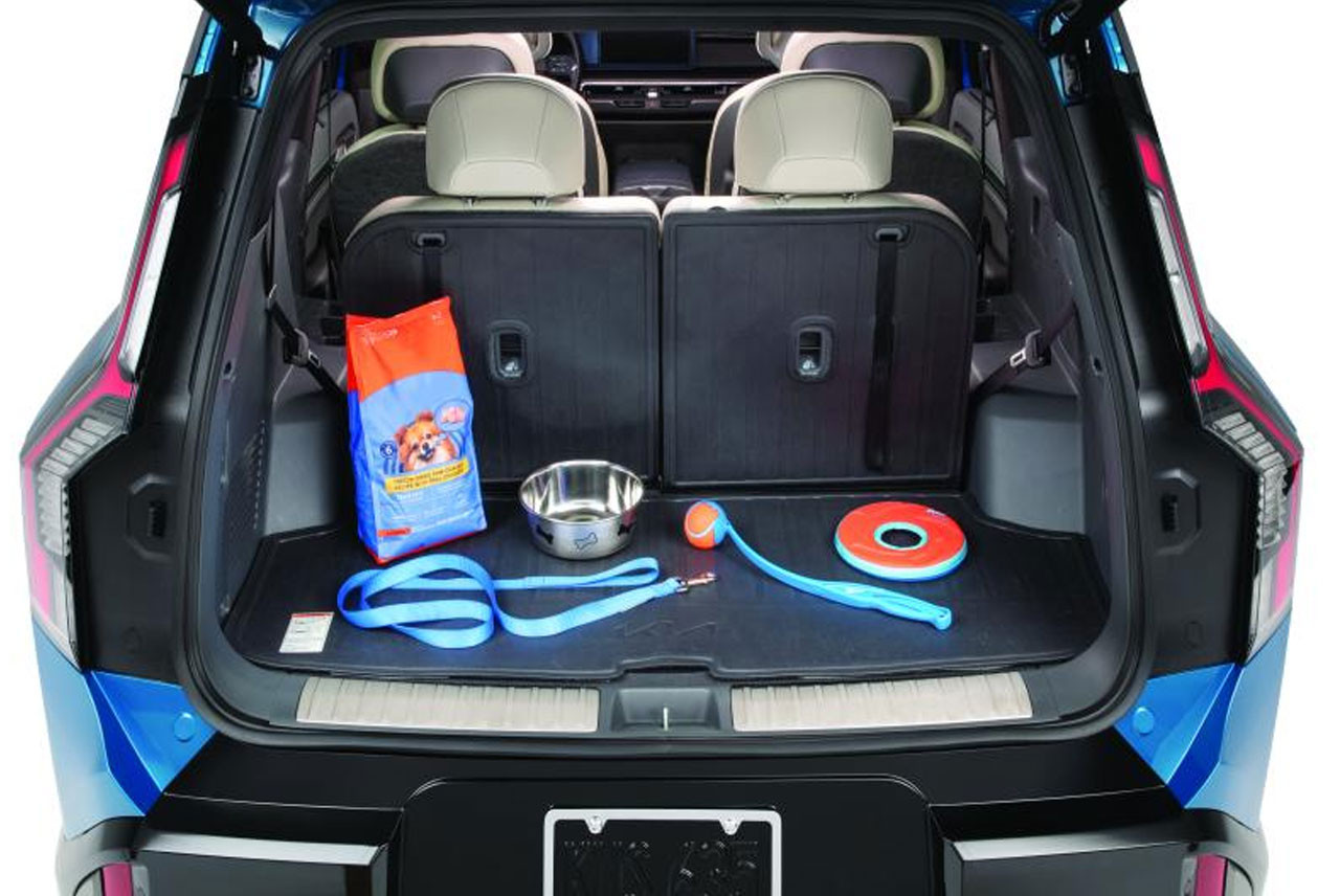 2024-2026 Kia EV9 Cargo Tray with Seat Back Protector | DOF12 AC400