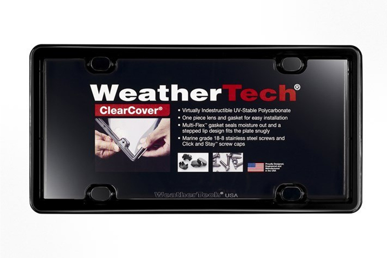 Black WeatherTech License Plate Frame