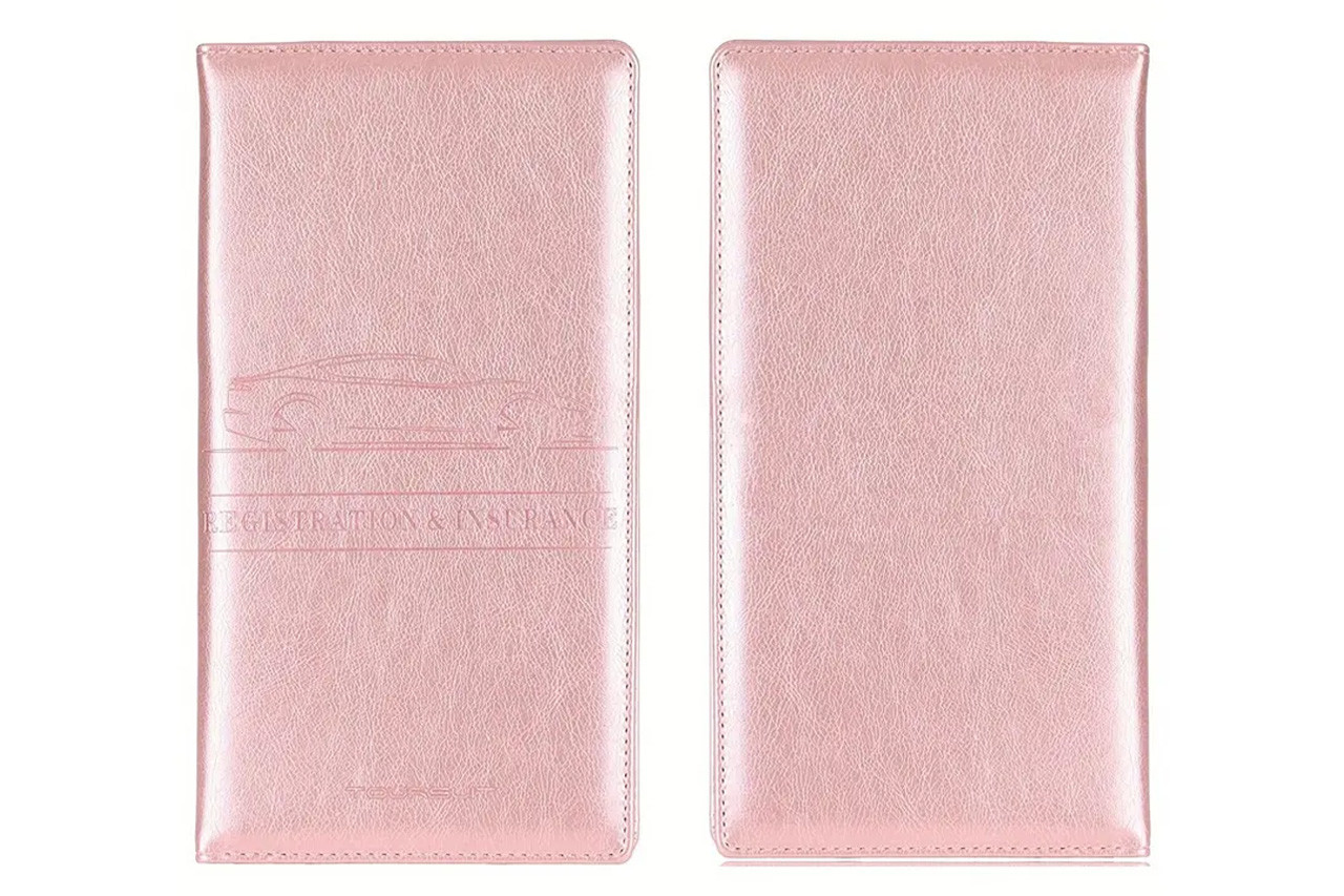 Insurance and Registration Holder Pink