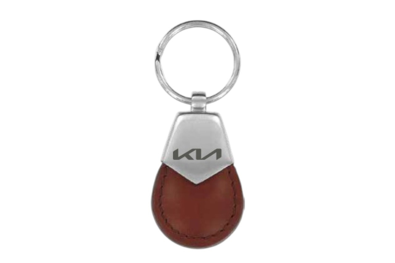 Kia Teardrop Leather Keychain