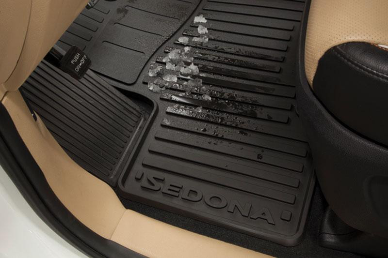 2015 2020 Kia Sedona Rubber Floor Mats Free Shipping Kia Stuff