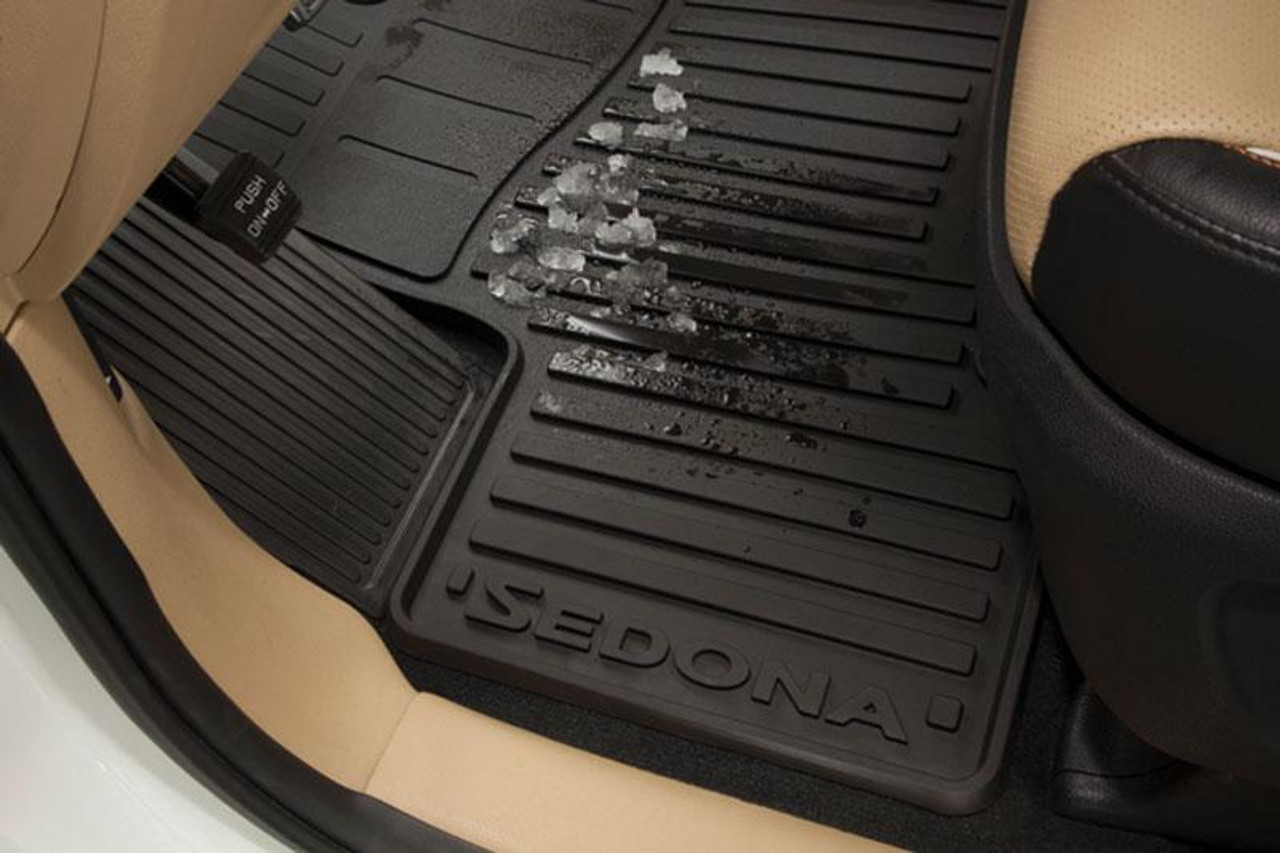 20152021 Kia Sedona Rubber Floor Mats Free Shipping Kia Stuff