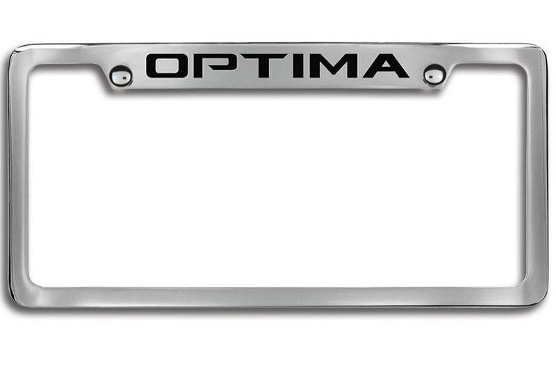 Kia Optima License Plate Frame  - Upper Logo