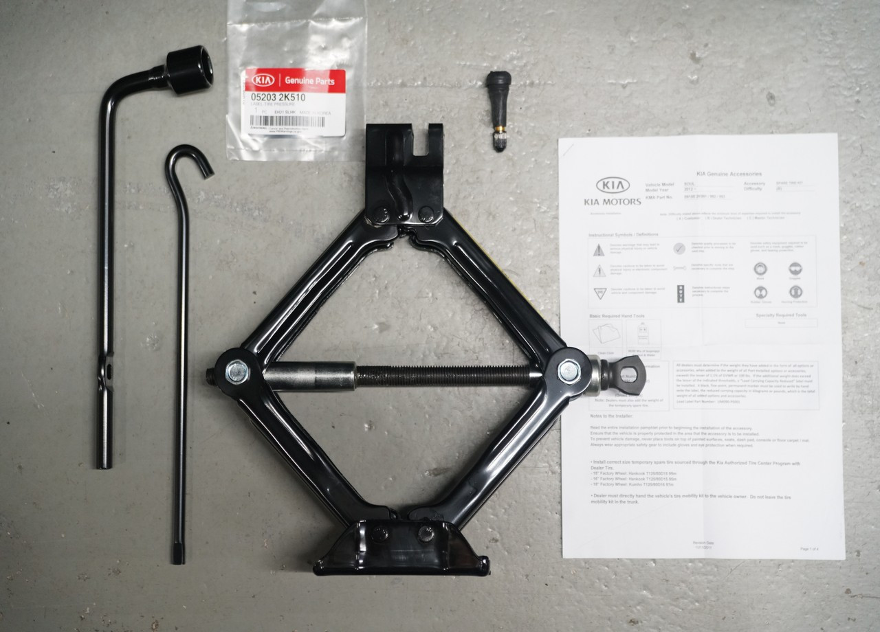 2012-2013 Kia Soul Spare Tire Kit