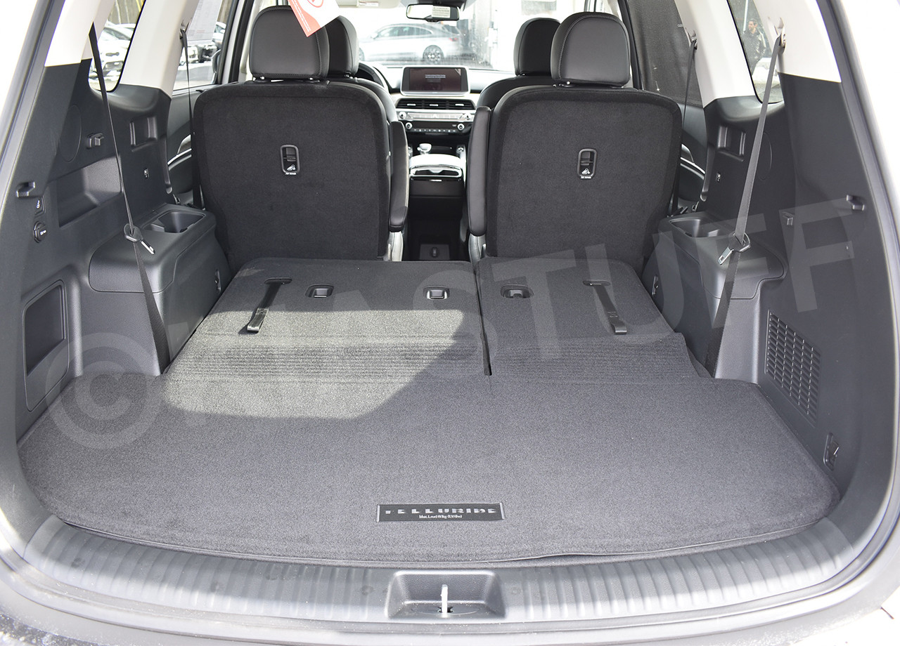 2020-2025 Kia Telluride Carpeted Cargo Mat With Seat Back Protection