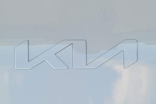 White Vinyl Kia Logo Cover