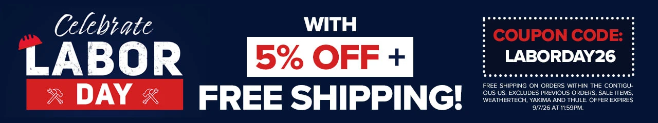 Labor Day Weekend Sale - 5% Off Plus Free Shipping