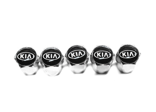 TK-KLZ 4Pcs Chrome Car Tire Valve Stem Caps for Kia SPORTAGE-R Sorento Rio Sorento CERATO K3 Optima K9 KX3 KX5 KX7 KX Cross Decorative Accessories