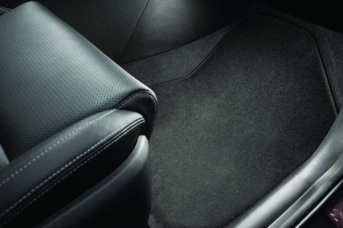 Original Kia Venga Velour Floor Mats (2009-2019) - Black Suede Set Of 3 - Sport Line