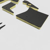Mopar A Body 73-74 AC Firewall Insulation with Pins & Kickpanel Insulation