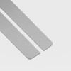 Mopar Console Overlay A Body 66-68 MANUAL - MATTE SILVER Plastic