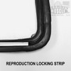 Mopar A Body 64-66 Barracuda REAR WINDOW Gasket Seal with CHROME LOCKING STRIP