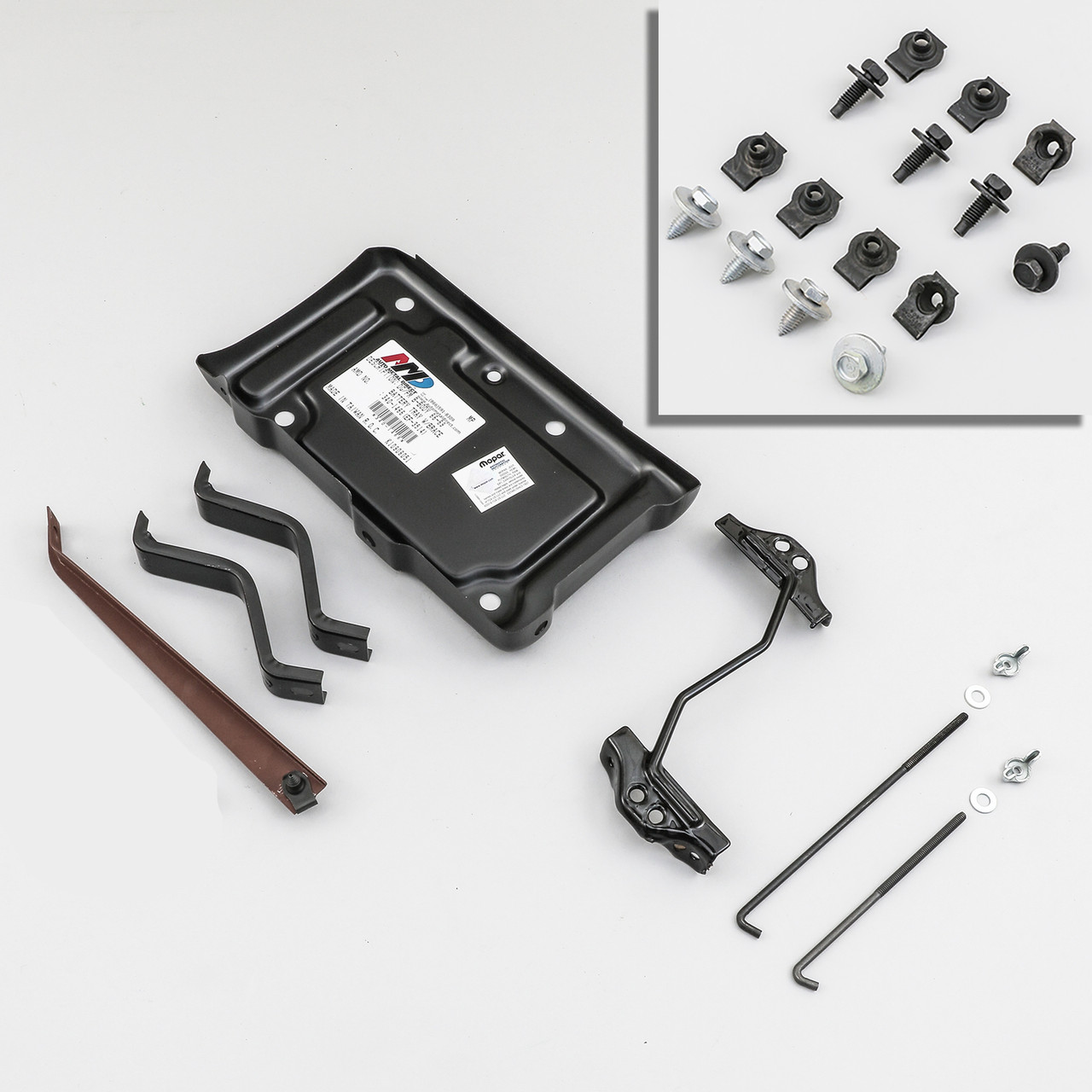 Mopar B Body 66-69 Battery Tray & Holddown Package