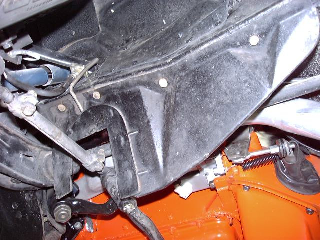 Mopar B Body 66-70 Starter/ Auto Linkage Splash Shield - Detroit