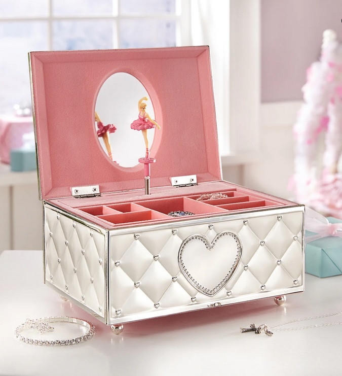 Lenox Childhood Memories Musical Ballerina Jewelry Box Caucasian