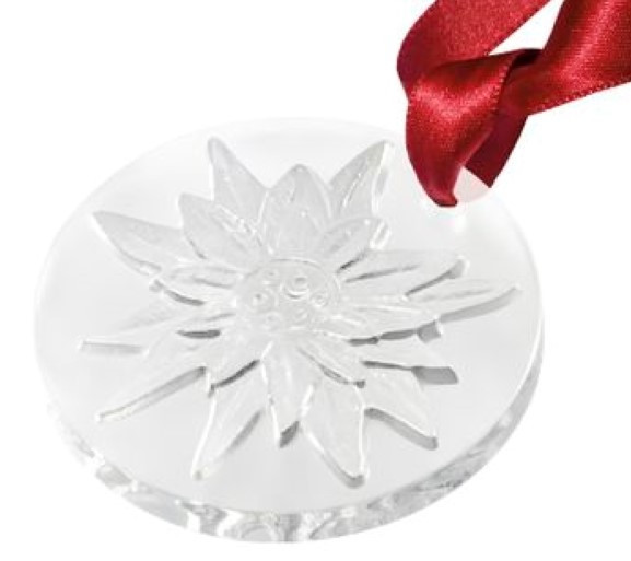 Lalique Edeweiss Clear Ornament 2026 - Thurbers of Richmond