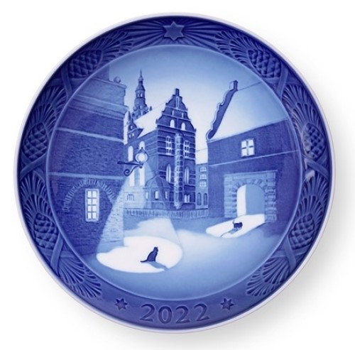 Royal Copenhagen Annual Christmas Plate 2022 - Frederiksborg Castle