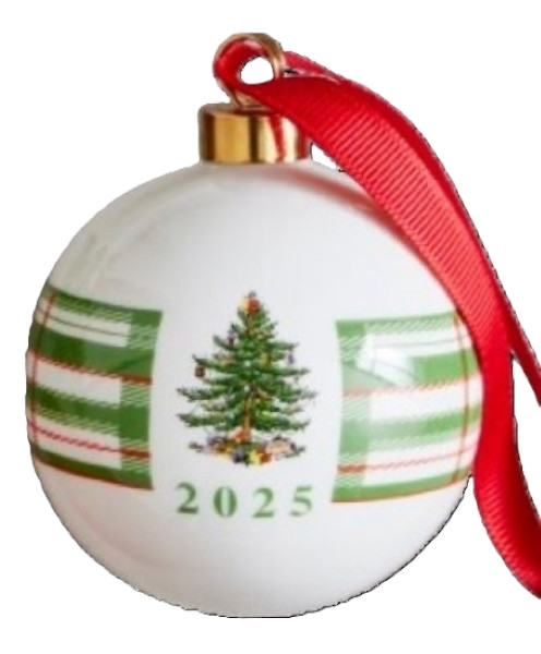 Spode Christmas Tree Bauble Ornament 2025