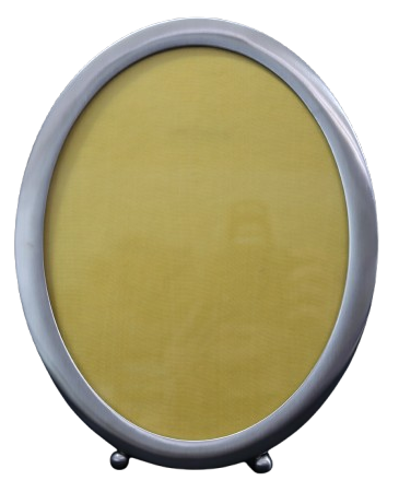 Empire Pewter Oval Footed Picture Frame 8x10 - Bright