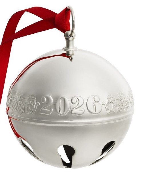 Wallace Sleigh Bell Ornament 2026 - Silver Plate