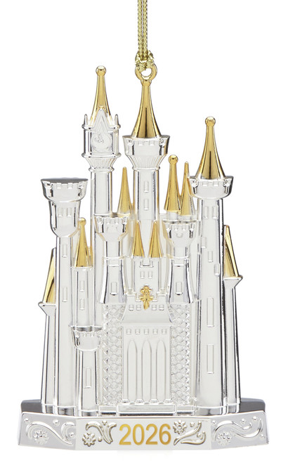 Lenox Silver Disney Cinderella's Castle Ornament 2026
