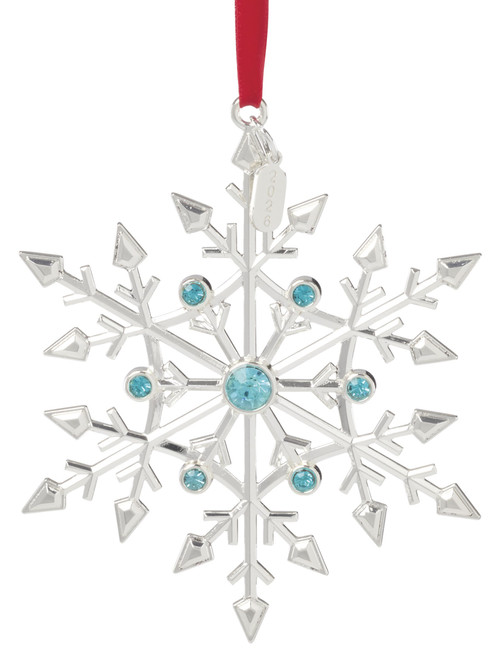 Lenox Silver Snow Majesty Snowflake Ornament 2026