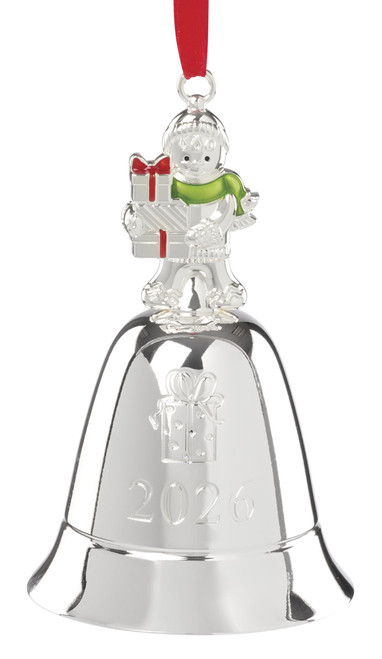 Lenox Silver Musical Bell Ornament 2026