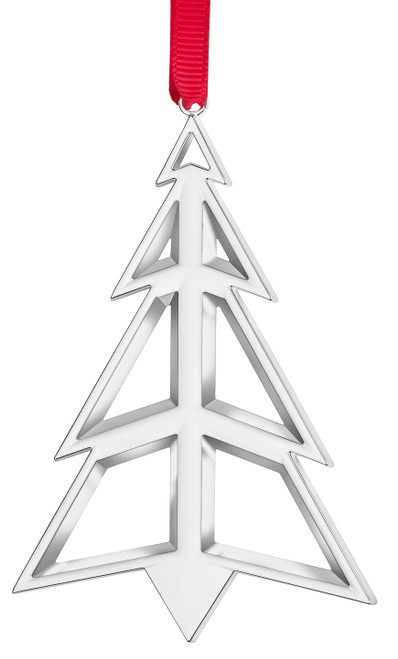 Nambe Pierced Christmas Tree Ornament