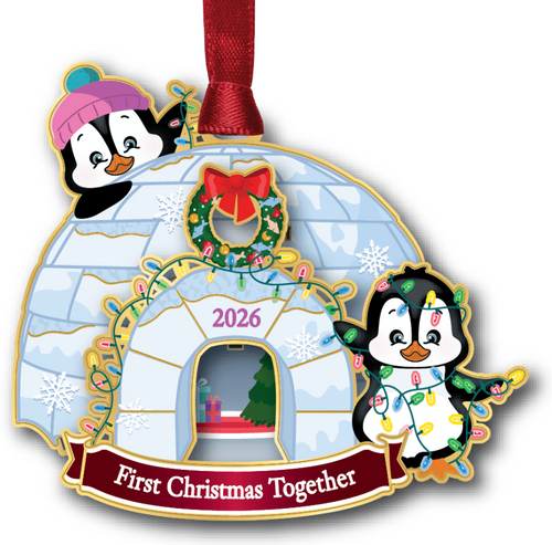 Beacon Our First Christmas Penguins on Igloo Ornament 2026