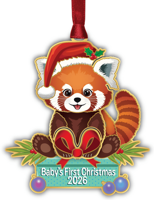 Beacon Baby's First Christmas Red Panda Ornament 2026