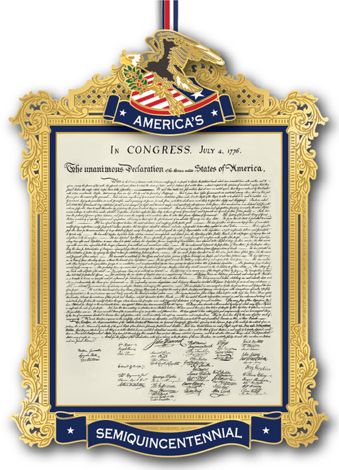Beacon White House Ornament 2026 - Declaration of Independance