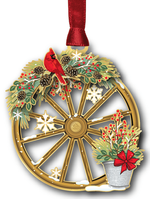 Beacon Winter Wagon Wheel Ornament